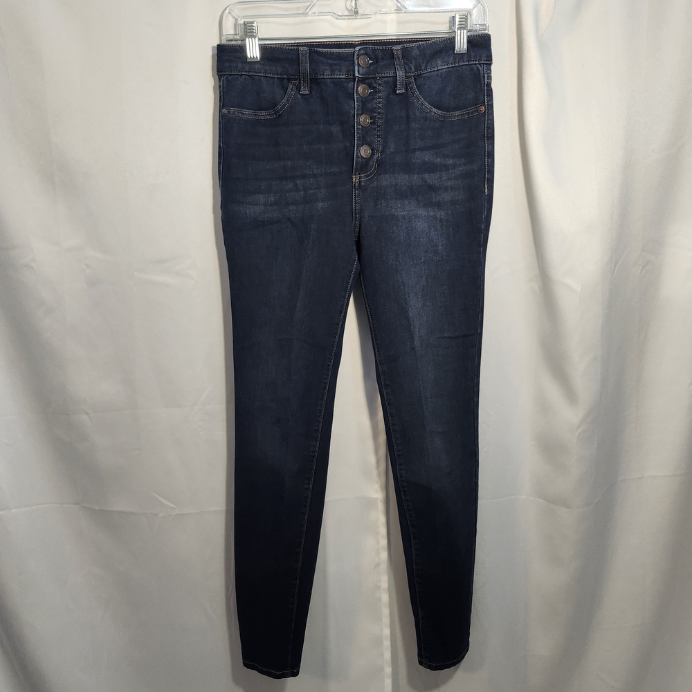 LC Lauren Conrad High Rise Dark Indigo Jeans